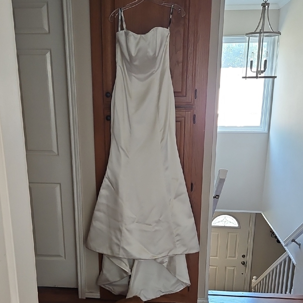 David Tutera Ivory Satin Wedding Dress